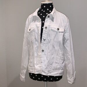 Old Navy white denim jacket